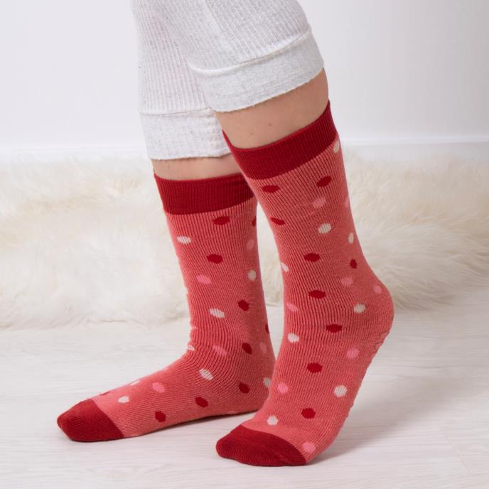 totes toasties® Ladies Original Slipper Socks (Triple Pack) Robin Extra Image 3